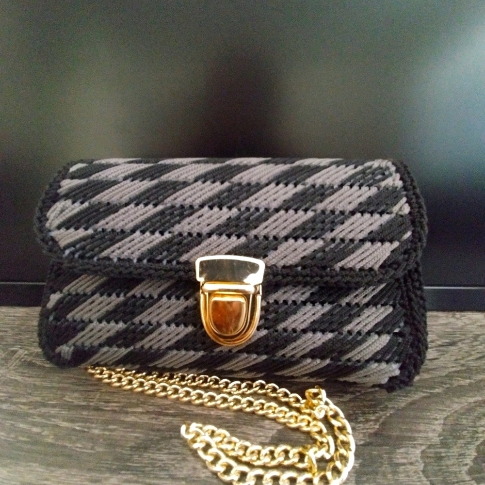 Handmade Bargello Mini Shoulder Bag